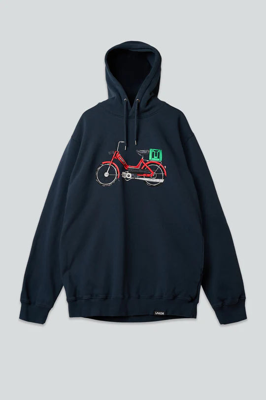 Red Maxi Hoodie (Blueberry)