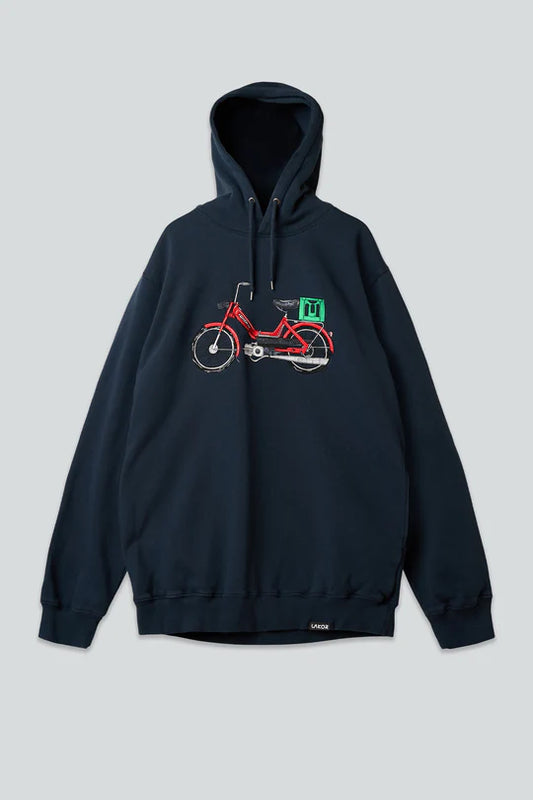 Red Maxi Hoodie (Blueberry)