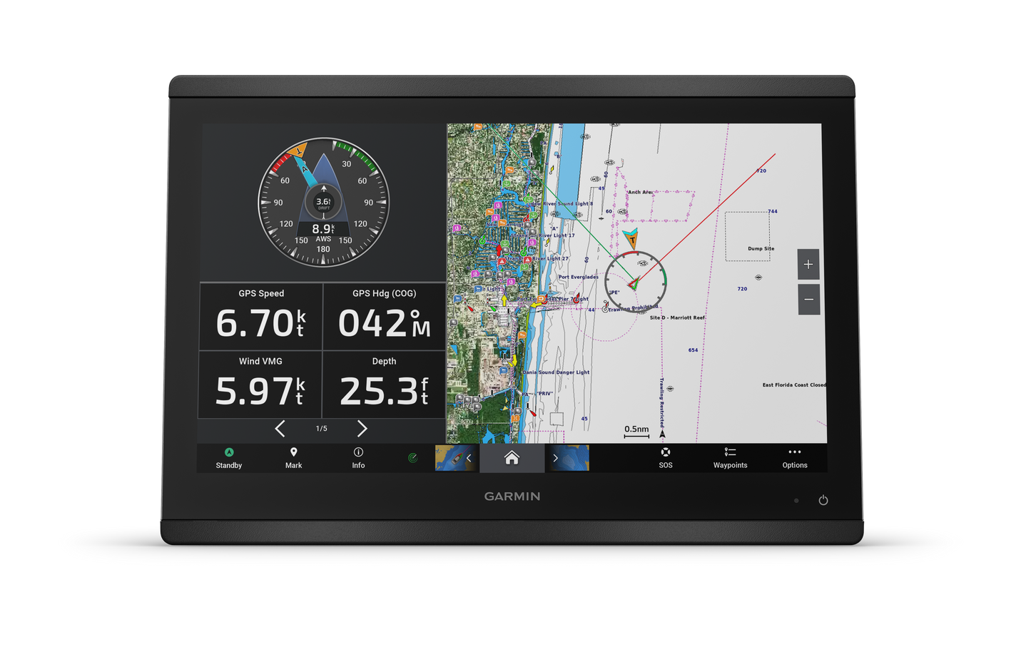 Garmin GPSMAP 8416xsv Kortplotter 16" Touchscreen