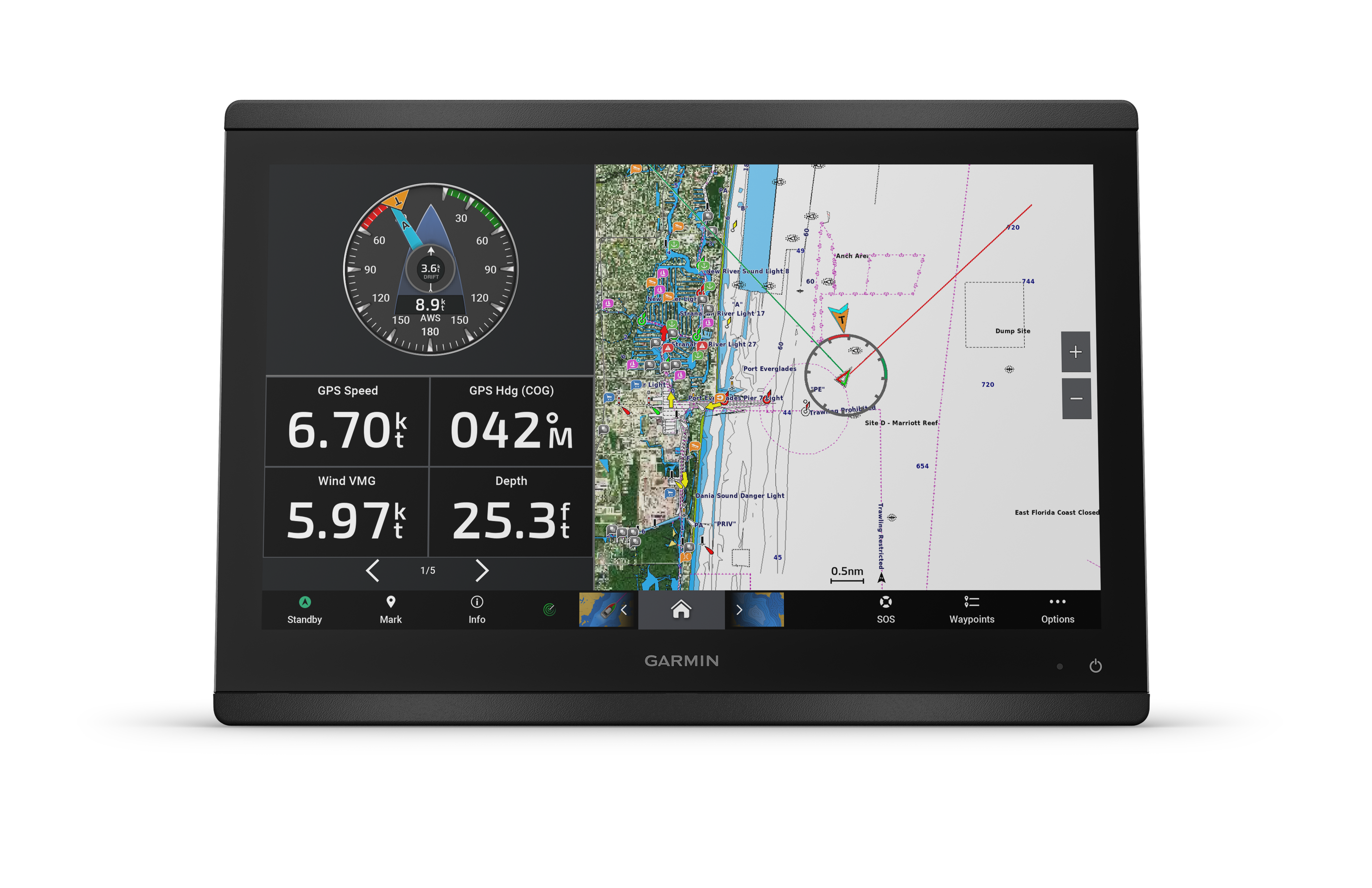 Garmin GPSMAP 8416 Kortplotter 16" Touchscreen