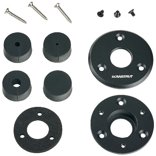 Scanstrut Dæksgennemføring lavprofil, 2-8mm, sort