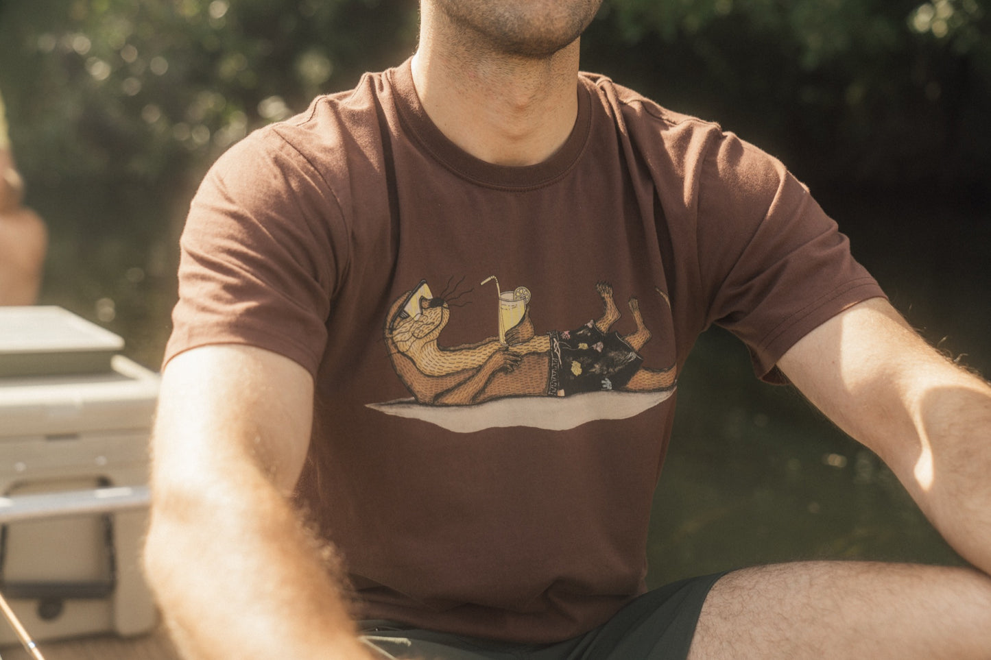 Lakor An Otter Vacation T-Shirt - Sjov Odder Maritim T-Shirt