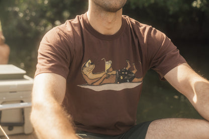 Lakor An Otter Vacation T-Shirt - Sjov Odder Maritim T-Shirt