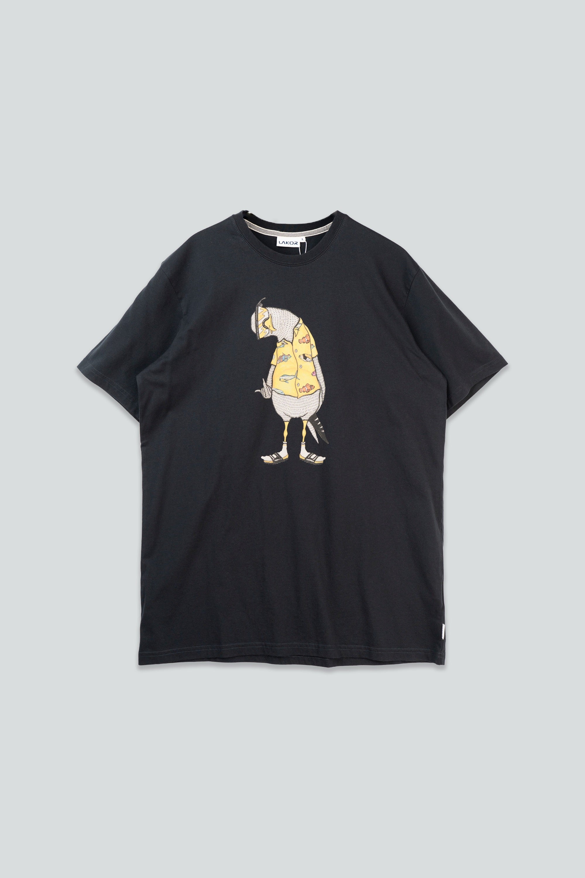 Lakor Flipping The Bird T-Shirt - Sjov Måge Maritim T-Shirt