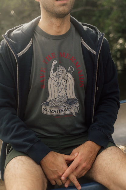 Lakor Save the Mermaids T-Shirt - Humoristisk Maritim T-Shirt