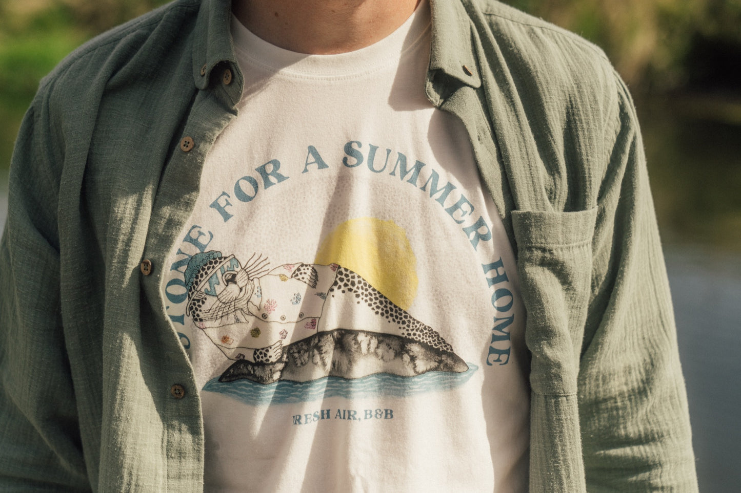 Lakor Vacation Stone T-Shirt - Sjov Sæl Maritim T-Shirt