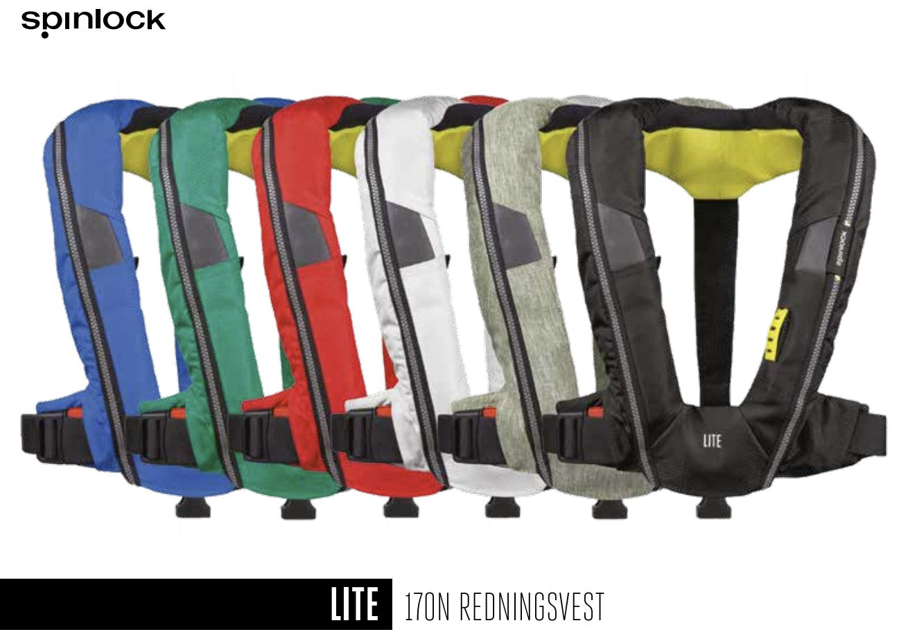 Spinlock Deckvest Lite Redningsvest 170N - Fuldautomatisk Ultralet 0,9kg