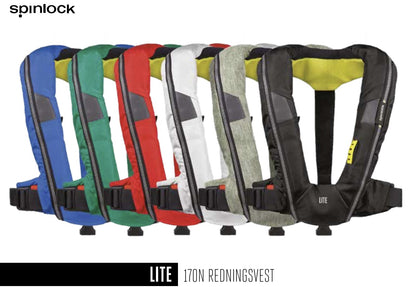 Spinlock Deckvest Lite Redningsvest 170N - Fuldautomatisk Ultralet 0,9kg