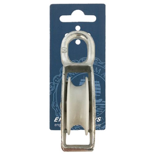 50 mm Blok glv. m/øje 1-sk. f/12 mm tov     Brud 1200 kg     1 stk.