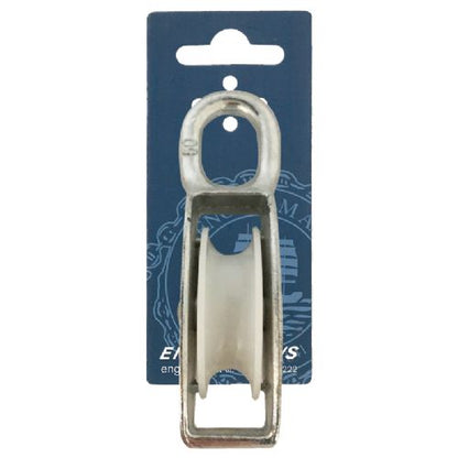 50 mm Blok glv. m/øje 1-sk. f/12 mm tov     Brud 1200 kg     1 stk.